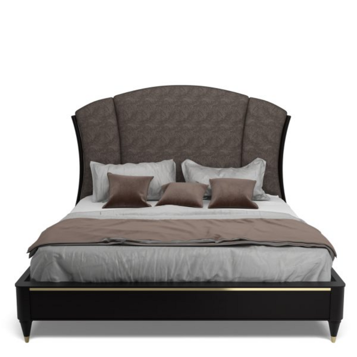 Letto matrimoniale con testata imbottita